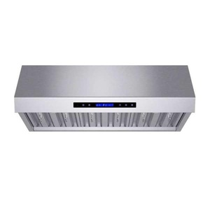image:imageForno Palazzo 36 Wall Mounted Range Hood Stainless Steel HeavyDuty Baffle Filters amp Remote Control