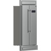 image:imageForno Salerno 33 With Trim Kit for Builtin Stainless Steel Refrigerator 156 cu ft  With Modern Decorative Grill  37 Wide