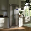 image:imageForno Salerno 33 With Trim Kit for Builtin Stainless Steel Refrigerator 156 cu ft  With Modern Decorative Grill  37 Wide