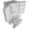 image:imageForno Salerno 36 SidebySide Fridge and Freezer with 20 Cu Ft  Stainless French Door BuiltIn Ice Maker with Grill Trim Kit