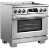 image:imageFORNO Maximus 36 Induction Range 536 cuft Oven with Air Fryer Air Sous Vide amp True Convection  5Zone 10900W Cooktop SmudgeResistant Stainless Steel Digital Display  FFSIN096836