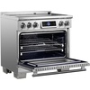 image:imageFORNO Maximus 36 Induction Range 536 cuft Oven with Air Fryer Air Sous Vide amp True Convection  5Zone 10900W Cooktop SmudgeResistant Stainless Steel Digital Display  FFSIN096836
