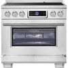 image:imageFORNO Maximus 36 Induction Range 536 cuft Oven with Air Fryer Air Sous Vide amp True Convection  5Zone 10900W Cooktop SmudgeResistant Stainless Steel Digital Display  FFSIN096836
